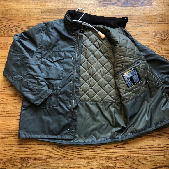 BARBOUR OLIVE SAPPER WAXED JACKET - Picture 2 of 7